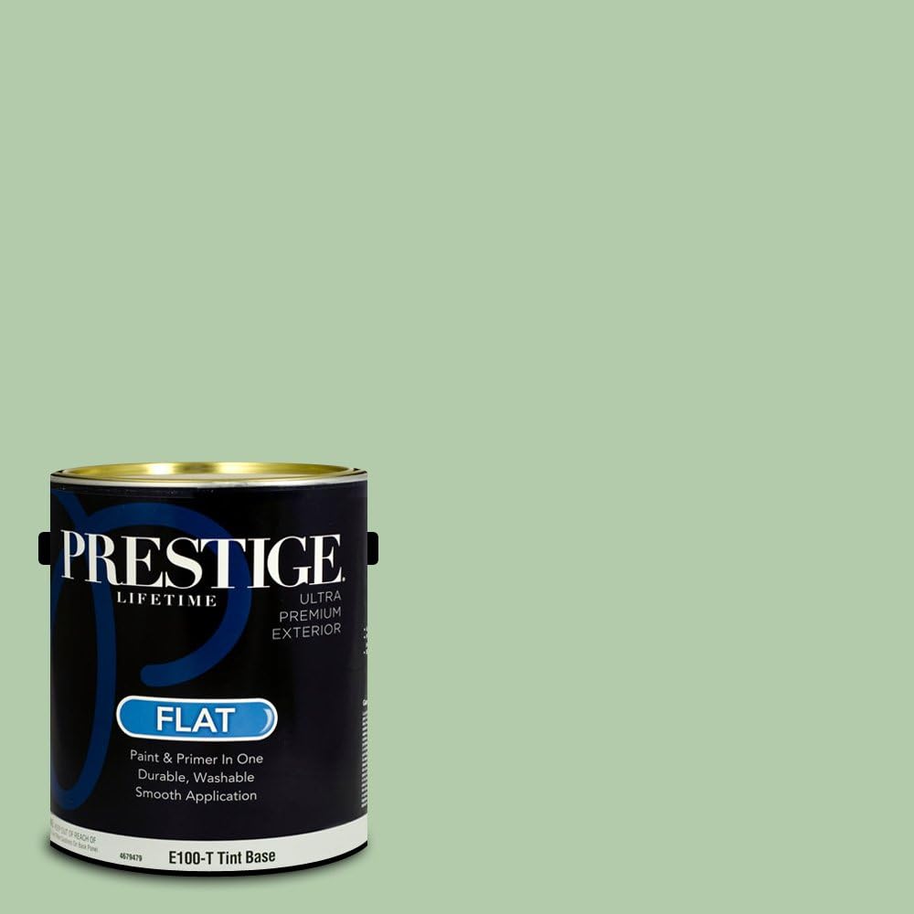 PRESTIGE Paints Exterior Paint and Primer In One, 1-Gallon, Semi-Gloss, Comparable Match of Sherwin Williams* Shamrock*