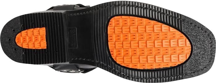 Double-H Barry 11" Harness Boots for Men - Leather, with PermaFresh Cushioned Insole and Slip-Resistant Outsole, Made in USA | Permafresh Cushioned Insole and Slip-Resistant Outsole, Shock-Absorbing Midnight Insert, Narrow Square Toe