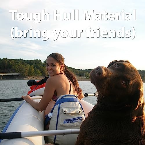 Sea Eagle 370 Pro 3 Person Inflatable Sport Kayak with Pro Package Includes Paddles, Deluxe Seats, Pump