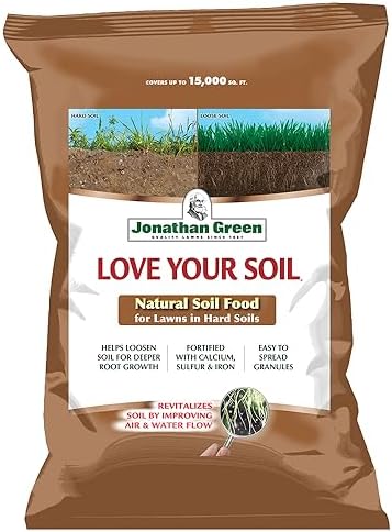 Jonathan Green (12191) Love Your Soil, Soil Food for Lawns in Hard Soils - Soil Amendment for Grass & Vegetable Gardens (15,000 Sq. Ft.)