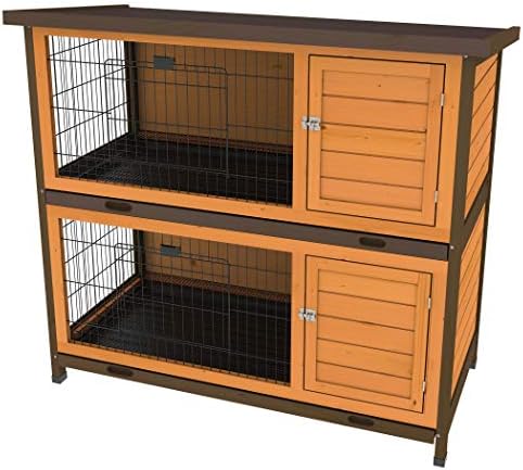 Ware Manufacturing Premium Plus Double Decker Hutch for Rabbits and Small Pets