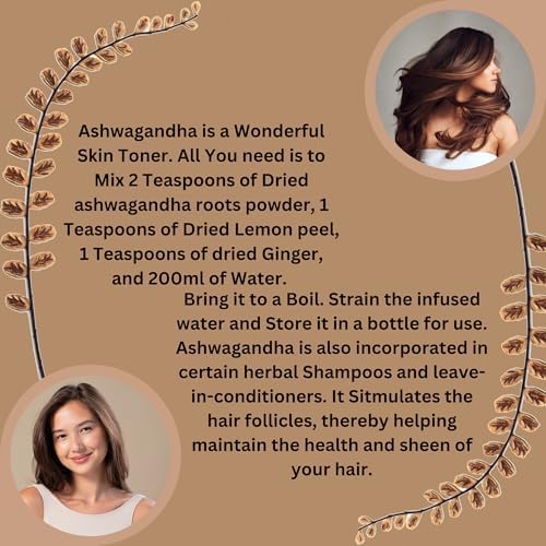 Herbs Botanica Ashwagandha Root Powder Withania Somnifera Powder Ashwaganda Ayurvedic Herbal Supplement Support and Strength 5.3 oz