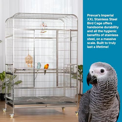 Prevue Pet Products Imperial Extra Large Stainless Steel Bird Cage