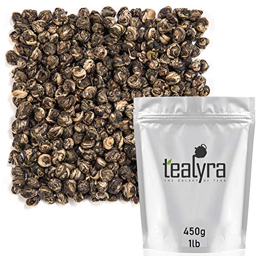 Tealyra - Imperial Jasmine Dragon Pearls - Loose Leaf Green Tea - Jasmine Green Tea with Pleasant Aroma and Tonic Effect - 113g (4-ounce)