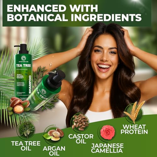 Moroccan Argan Oil Shampoo and Conditioner Set - Sulfate Free, Anti Frizz Hydrating Care for Women - Deep Moisturizing Treatment for Color, Keratin Treated, Curly, Damaged and Dry Hair