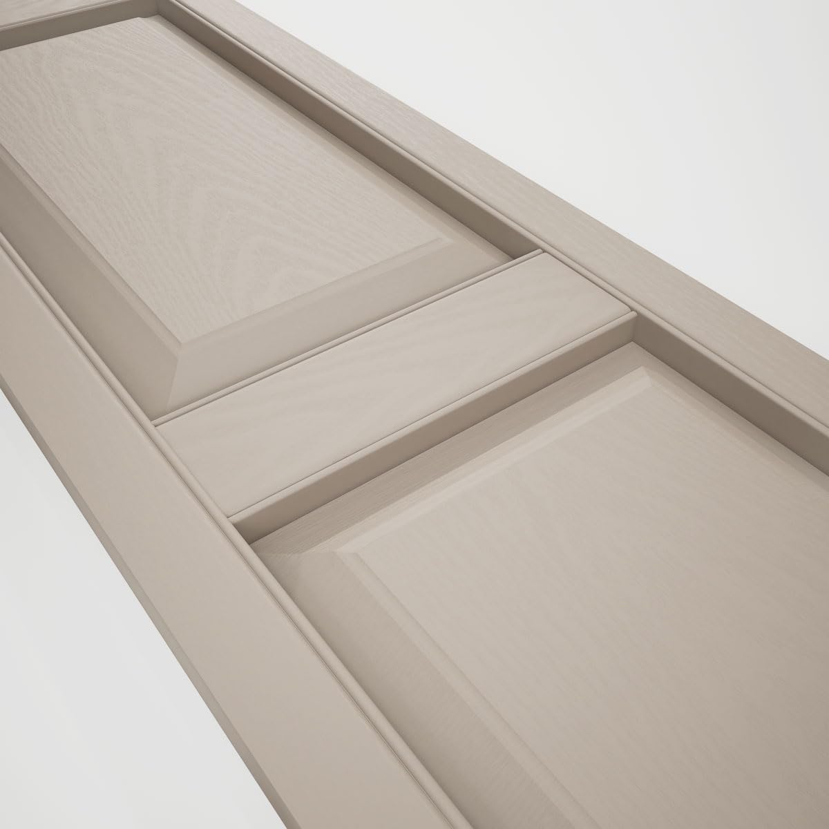 Mid America 00021247002 Standard Size Williamsburg Double Panel Vinyl Shutters, w/Installation Shutter-Lok's & Matching Screws (Per Pair), 002, 12"W x 47"H, Black