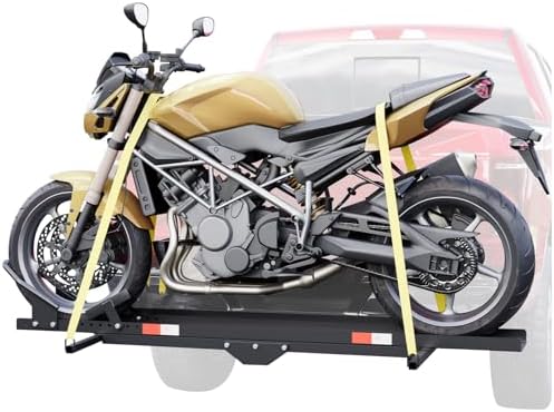 ECOTRIC 600LBS Black Motorcycle Carrier Mount Dirt Bike Rack Hitch Hauler |