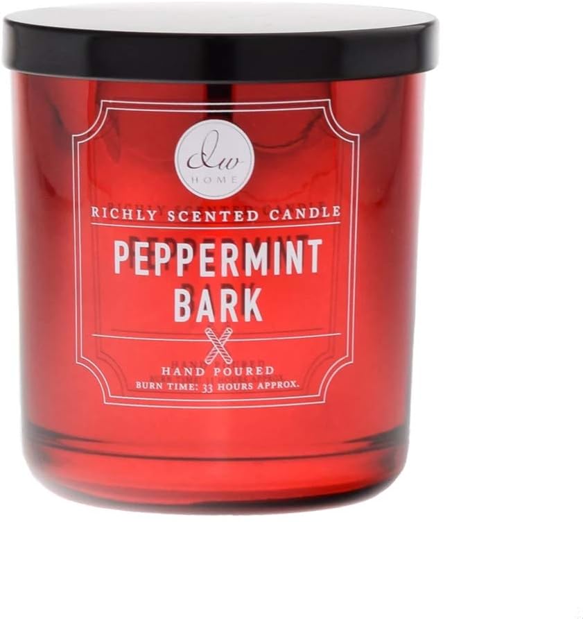 DW Home 10 oz Peppermint Bark 1 Wick Candle Holiday Collection