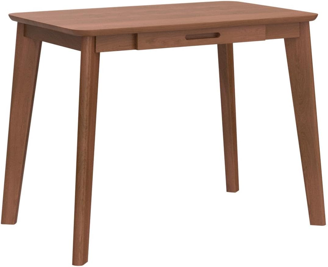IOTXY Solid Wood Writing Desk - Home Office Laptop Computer Table, Walnut
