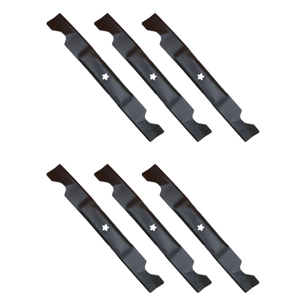 Mower Blades Set of 6 for 46in Deck Fits Poulan, Husqvarna, Ariens