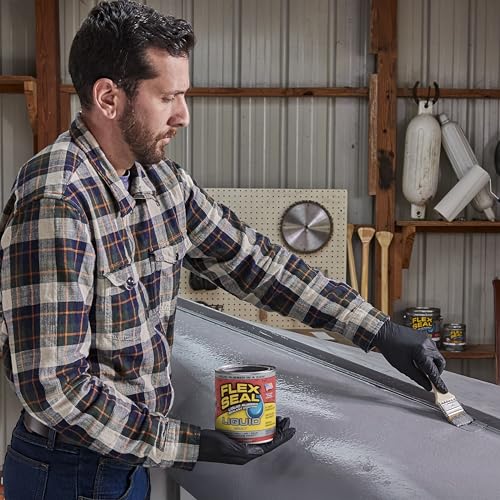 Flex Seal Liquid, Rubber Coating Sealant, Waterproof, Flexible, Breathable, and UV Resistant, Roof Repair, Basements, RV, Campers, Trailers, Marine