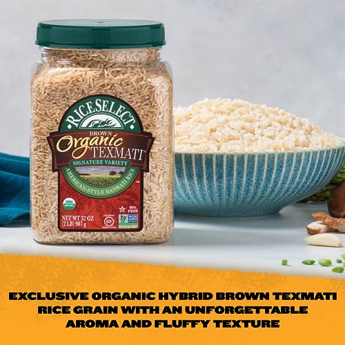RiceSelect Organic Texmati White Rice, Long-Grain Basmati Rice