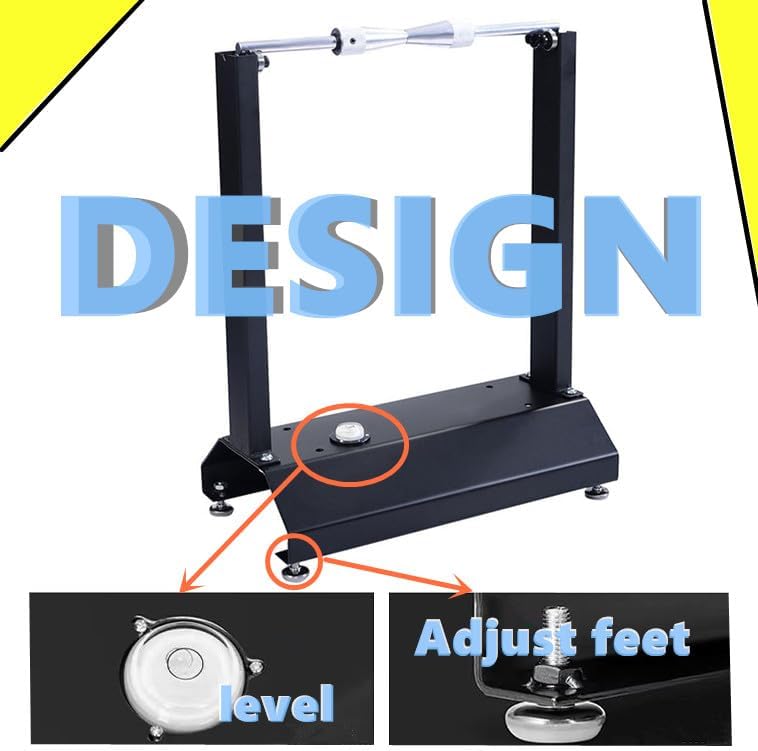 SUNROAD Motorcycle Wheel Balancer Stand, Black | Precision Static Tire & Rim Balancing Truing Stand for Garage Workshop, Heavy Duty Steel