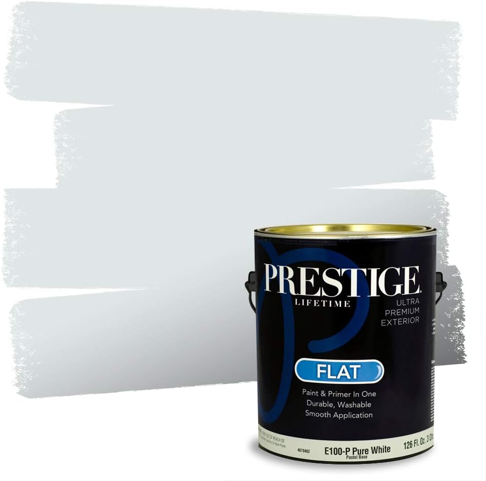 PRESTIGE Paints Exterior Paint and Primer In One, 1-Gallon, Semi-Gloss, Comparable Match of Sherwin Williams* Nifty Turquoise*