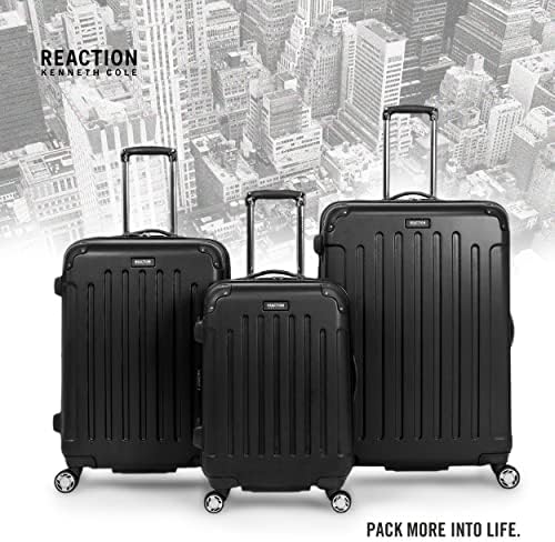 Kenneth Cole REACTION Renegade Luggage Expandable 8-Wheel Spinner Lightweight Hardside Suitcase, Champagne, 20-Inch Carry On