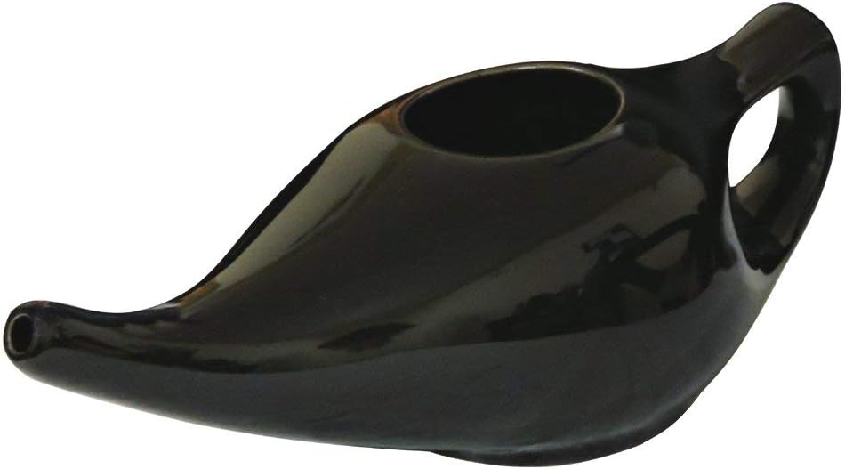Leak Proof Durable Porcelain Ceramic Neti Pot Hold 230 Ml Water Comfortable Grip | Microwave and Dishwasher safe eco Friendly Natural Treatment for