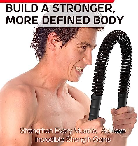 Zenooze's Power Twister Flex Bar, The Ultimate Upper Body Exercise Equipment for Strengthening Your Chest Workout, Shoulders, Biceps, Arms