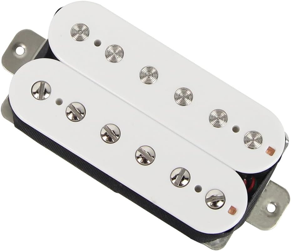 FLEOR Alnico 5 Guitar Pickup Double Coil Humbucker Pickups Neck and Bridge Set Black