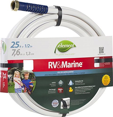 Swan Products - CELMRV12025 ELMRV12025 Element RV & Marine Camping and Boating Water Hose 25' x 1/2", White