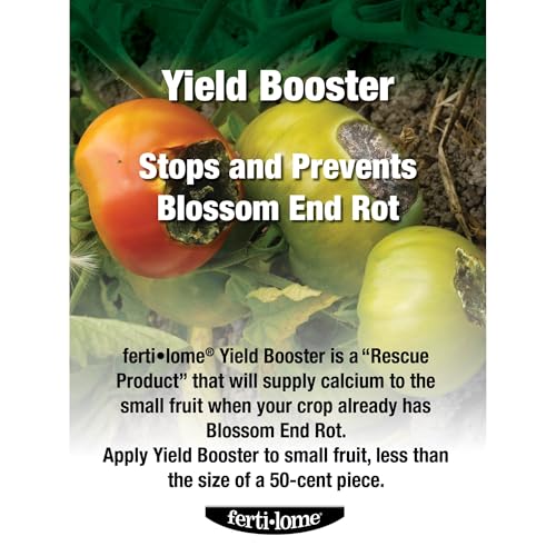 Fertilome (10607) Yield Booster Calcium Blossom End Rot Spray, 16 oz | Calcium foliar spray - Stops blossom end rot & helps set fruit on tomatoes - Vegetable gardeners
