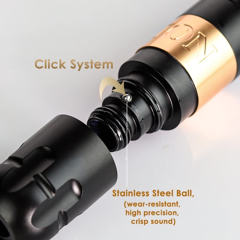 Ambition Soldier Rotary Battery Pen Tattoo Cartridge Machine with 2400mAh Power Japan Coreless Motor Digital LED Display Tattoo Equipment Supply for