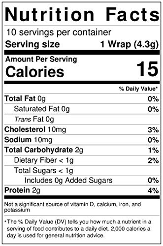 Wonder Wraps -Original- Low Carb Keto Tortillas | Non-GMO Kosher Low Calorie Burrito Wraps | Delicious Gluten Free, Soy Free, Nut Free