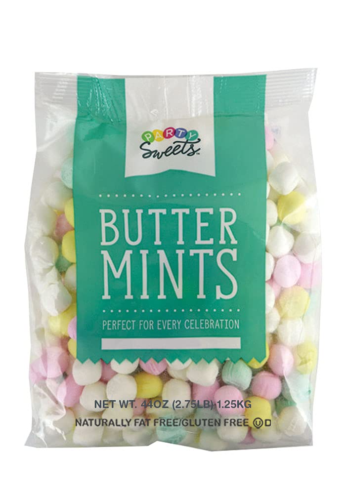 Party Sweets White Buttermints, 14 Ounce, Appx. 100 pieces from Hospitality Mints