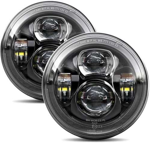 5x7 7x6 Inches LED Headlights H6054 Hi/Low Sealed Beam DOT/SAE Headlamps