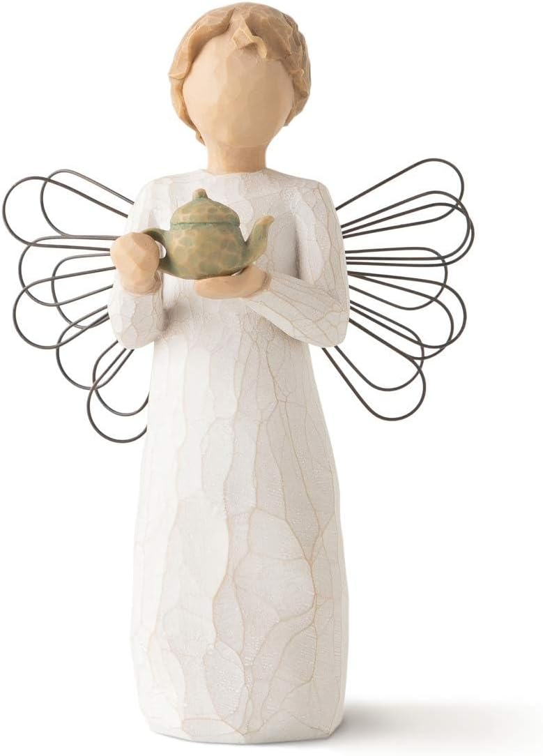 Willow Tree Angel of The Spirit, Sculpted Hand-Painted Figure | Hand-Painted Angel Figurine, Celebrating Friendship, Nature and Everyday Blessings, Sculpted by Artist Susan Lordi