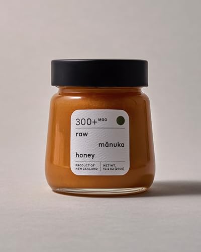 ACTIVIST Raw Manuka Honey 300+MGO | Product of New Zealand | Certified Non-GMO | BPA-Free Jar (10.2 oz) Packaging May Vary
