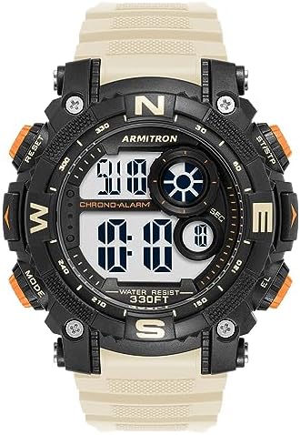Armitron Sport Men's Digital Chronograph Resin Strap Watch, 40/8284