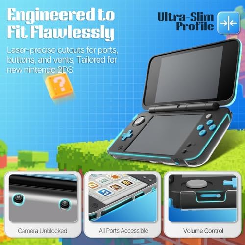TNP Clear Hard Shell Case for New Nintendo 2DS XL/LL 2017