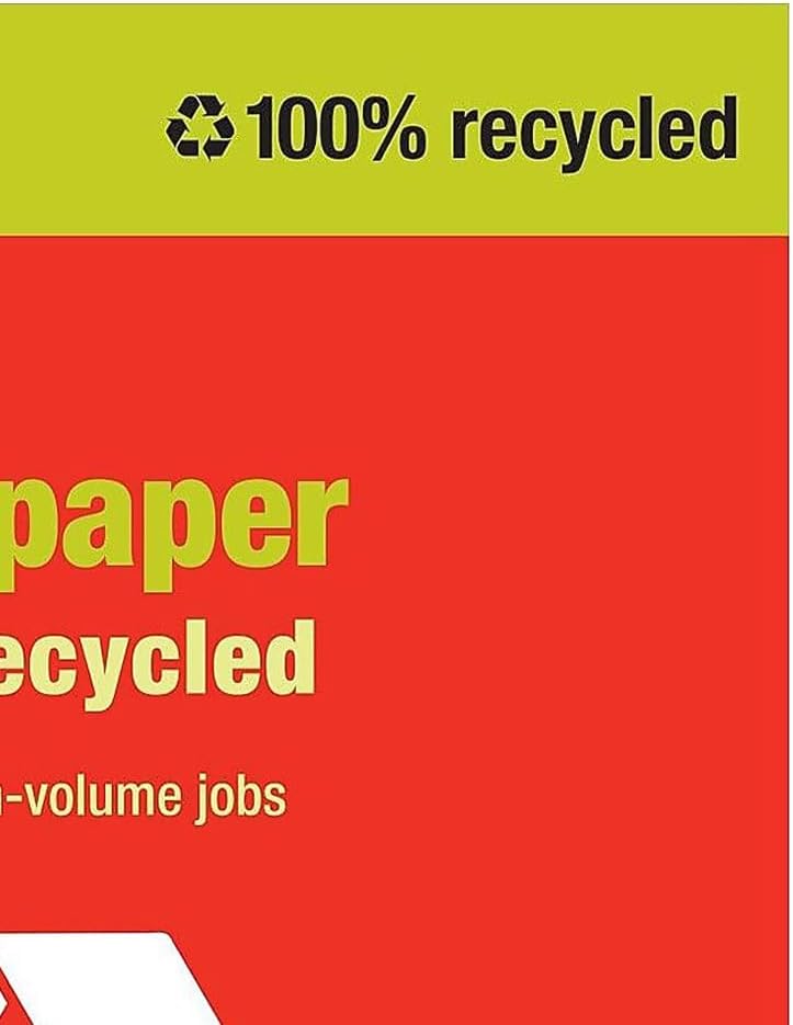 Staples 100% Recycled Printer Paper Bright White Copy/Fax/Laser/Inkjet, 500 Sheets