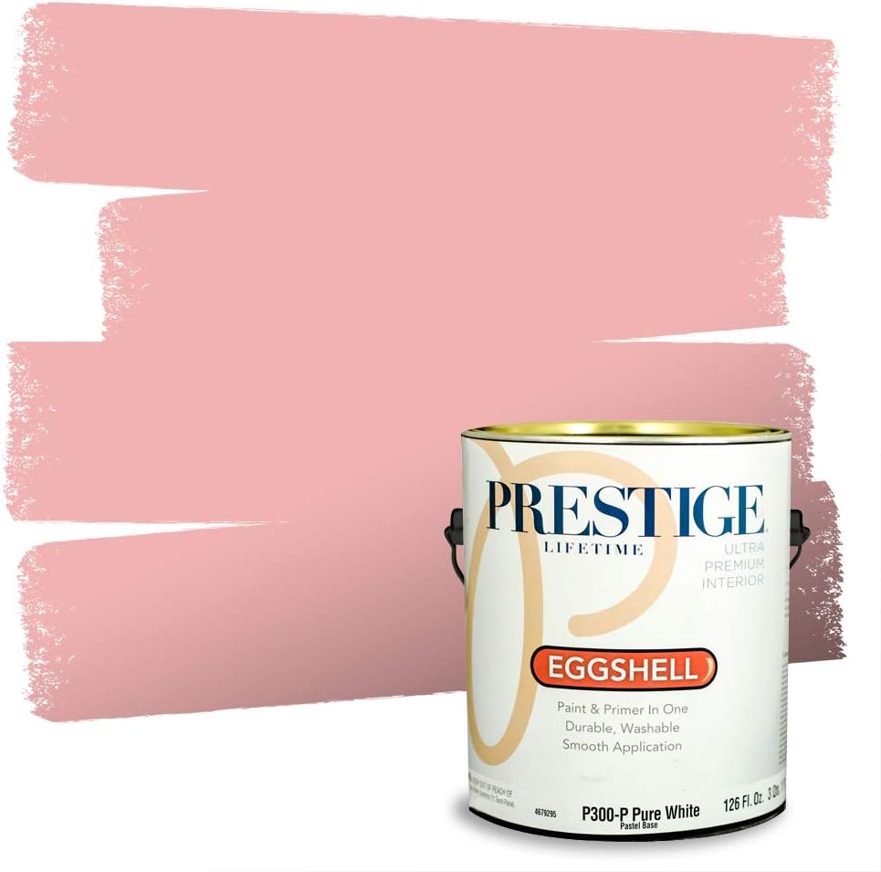 PRESTIGE Paints Exterior Paint and Primer In One, 1-Gallon, Satin, Comparable Match of Sherwin Williams* Grenadine*