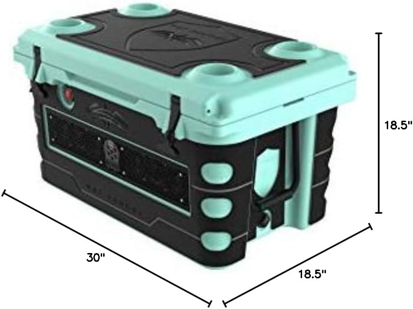 Wet Sounds Stealth SHIVR-55-SFM Seafoam Audio Cooler Speaker Bundle | Seafoam high-output audio cooler speaker system with full Gator Step kit in