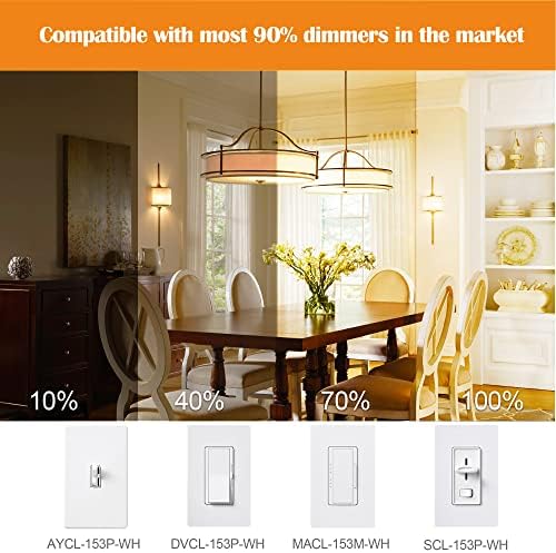 12 Pack E12 LED Edison Bulbs, 4W Dimmable T6, 2700K Warm White | Equal 40W, Dimmable T6 T25 LED Bulb, 420lm, No flicker, Candelabra light bulb for Chandelier, Ceiling Fan, Not E26 Base