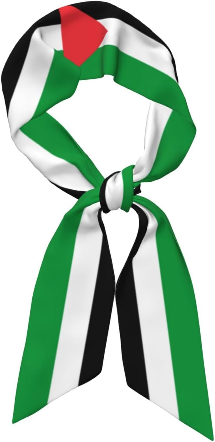 Country Flag Scarf For Women, Multi‑purpose Ribbon, Fashion Neck Hair Handbag Accessory, Versatile Bandana Headband