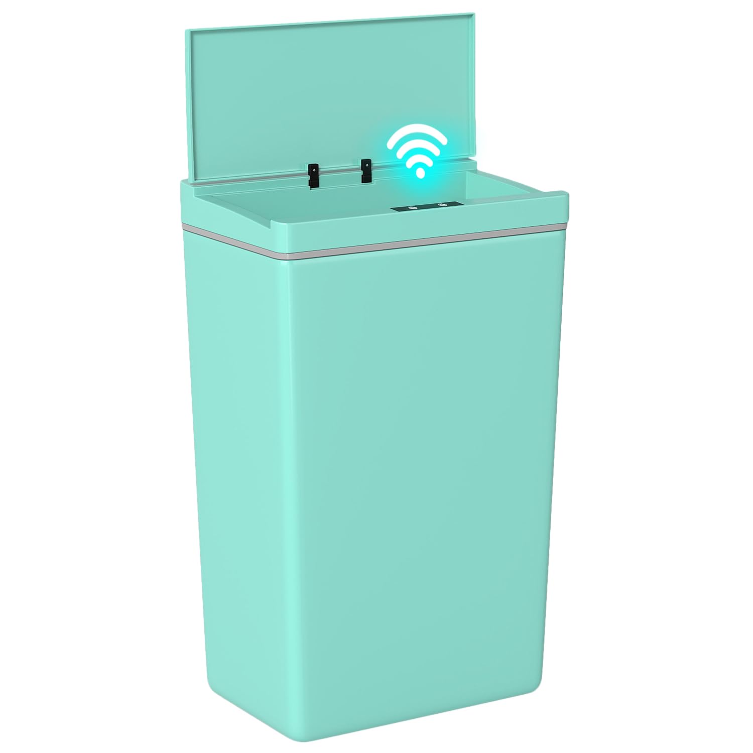 BestOffice 13 Gallon Trash Can Automatic Kitchen Trash Can Touch Free High-Capacity Garbage Can with Lid for Bedroom Bathroom Home Office 50 Liter