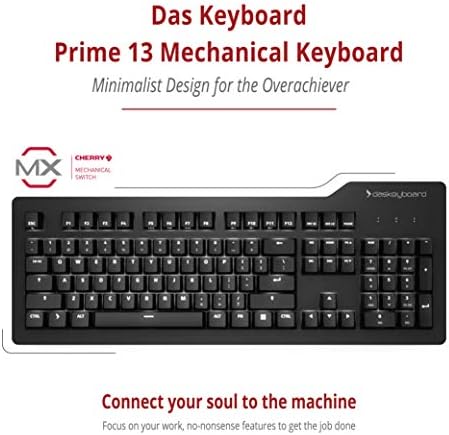 Das Keyboard 4 Professional Wired Mechanical Keyboard, Cherry MX Brown Mechanical Switches, 2-Port USB 3.0 Hub, Volume Knob, Aluminum Top (104 Keys, Black)
