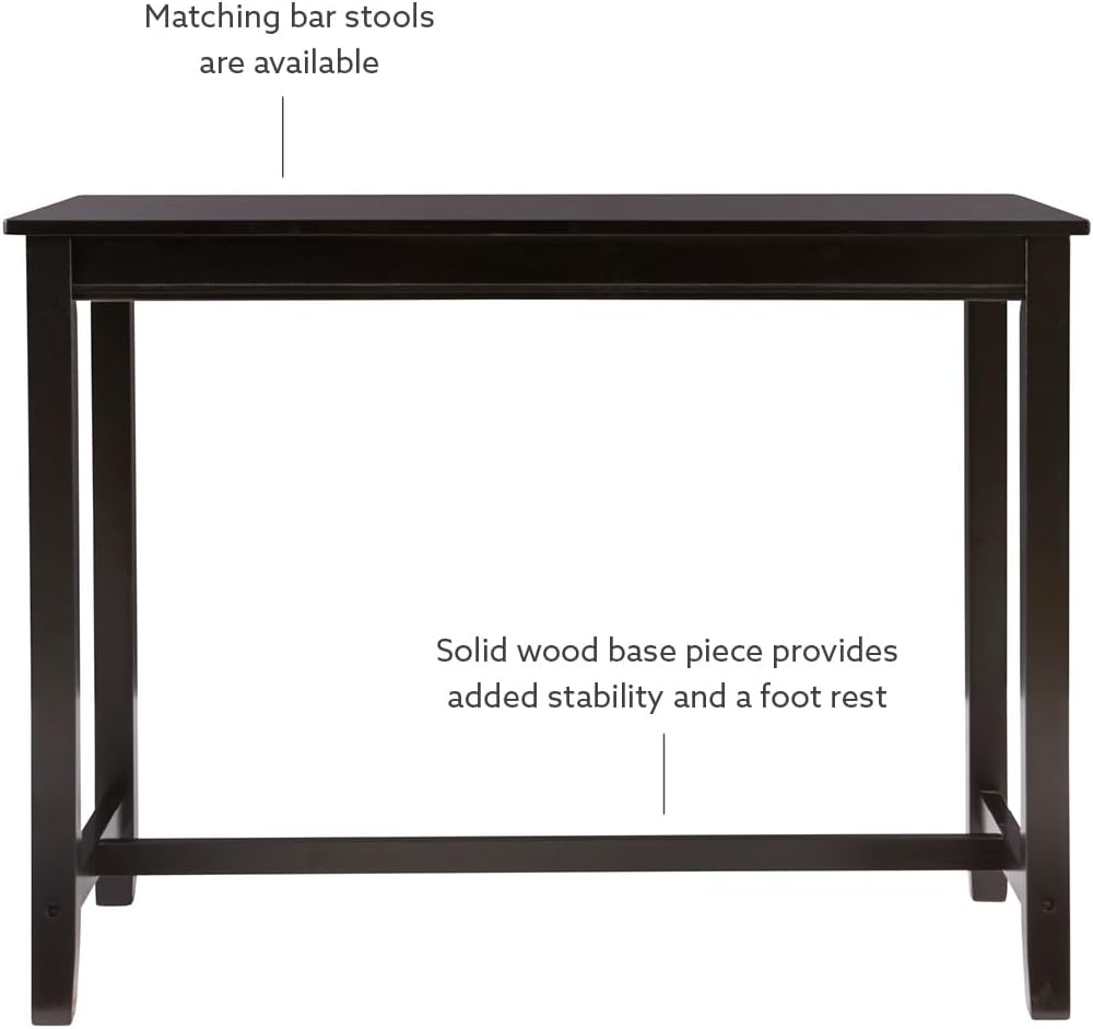 Linon Claridge Rustic Wood 36 inch Height Pub Table