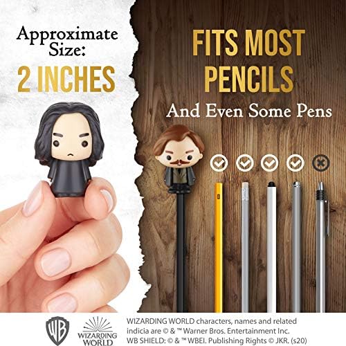 Harry Potter Pencil Toppers, Gifts, Toys, Collectibles – Set of 5 Harry Potter Figures for Writing, Party Decor – Remus Lupin, Rubeus Hagrid