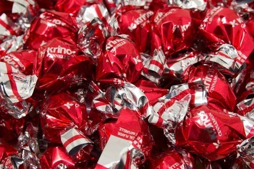 Krinos Cinnamon Candy - Hard Candy Imported from Greece, 10.6 oz | Natural flavors of cinnamon. Imported from Greece. Ideal as a after-meal palate cleanser and sharing at parties and gifts.