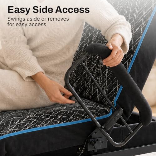 Smart Flex SmartLift SF1500 Twin XL Adjustable Bed Frame with Head Tilts | Electric metal frame, 600-lb. lift capacity, head and foot articulation. Motorized, Modern style, fits a Twin XL mattress.