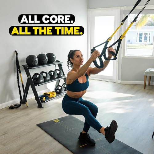 TRX All-In-One Home Gym System – Complete Suspension Training Kit for Strength Training, HIIT & Full-Body Workouts at Home or Outdoors