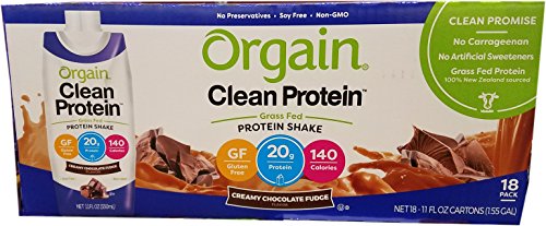 ORGAIN Organic Creamy Chocolate Fudge Drink, 11 FZ