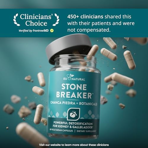 Eu Natural Chanca Piedra Stone Breaker, 60 Vegetarian Capsules | The Original herbal stone breaking formula with Celery Seed & Parsley to support kidney, gallbladder & urinary tract health