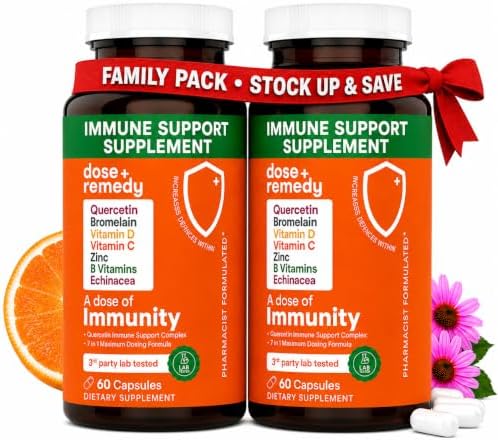 Dose of Immunity Immune Support Supplement & Booster for Adults, Zinc, 60ct