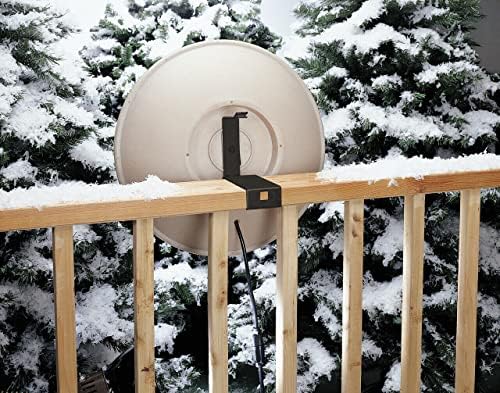 Allied Precision Industries (650) Heated Bird Bath with Mounting Bracket, Light Stone Color, 20" Diameter