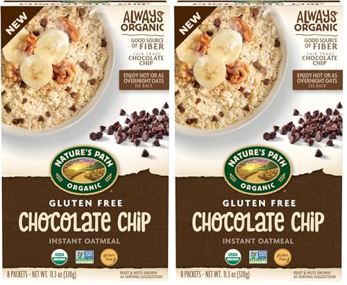 Natures Path, Oatmeal Brown Sugar Maple Gluten Free 8 Count Organic, 11.3 Ounce