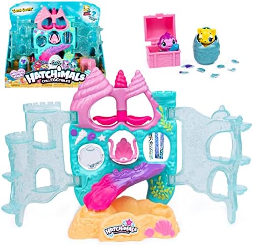 Hatchimals CollEGGtibles, Coral Castle Fold Open Playset with Exclusive Mermal Character (Amazon Exclusive Set), Girl Toys
